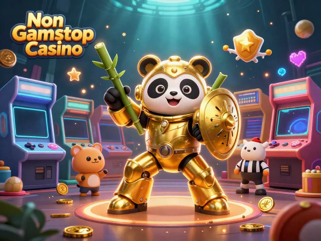 Engage in thrilling spins at Non Gamstop Casino featuring vibrant gaming elements and dynamic illustrations.