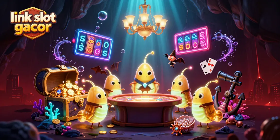 Engage in thrilling gameplay with link slot gacor as the glowworms illuminate the vibrant casino.